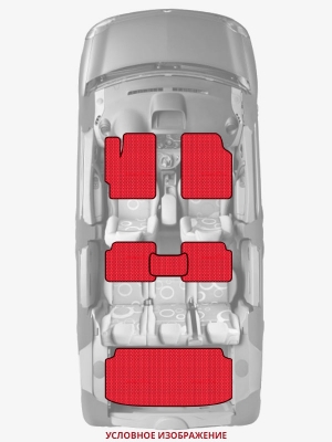 ЭВА коврики «Queen Lux» комплект для Ford Escape Hybrid